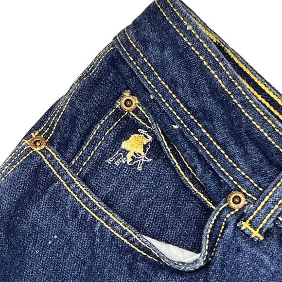 Vintage 80s New Orleans Jeans Vigoroso Denim Straight Leg High Waist Size 12/14 - Picture 7 of 13